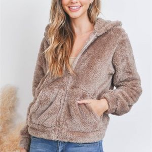 Khaki Hooded Jacket